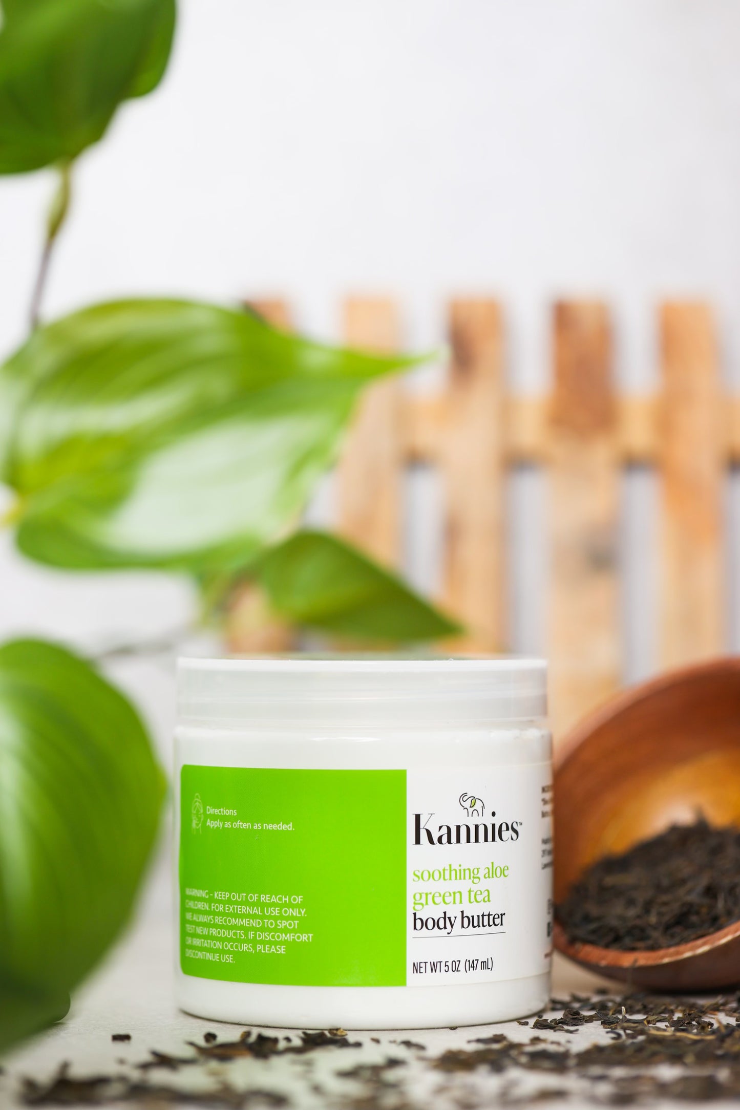 Soothing aloe green tea body butter